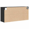 Shoe Cabinet Black oak 52.5 x 30 x 50 cm Engineered wood