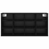 Shoe Cabinet Black oak 52.5 x 30 x 50 cm Engineered wood