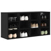Shoe Cabinet Black oak 52.5 x 30 x 50 cm Engineered wood