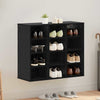 Shoe Cabinet Black oak 52.5 x 30 x 50 cm Engineered wood