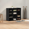 Shoe Cabinet Black oak 52.5 x 30 x 50 cm Engineered wood
