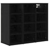 Shoe Cabinet Black oak 52.5 x 30 x 50 cm Engineered wood