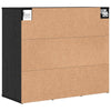 Shoe Cabinet Black oak 52.5 x 30 x 50 cm Engineered wood
