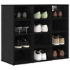 Shoe Cabinet Black oak 52.5 x 30 x 50 cm Engineered wood