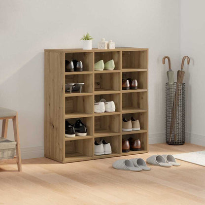 Shoe Cabinet Artisan oak 77.5 x 30 x 83.5 cm Engineered wood