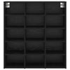 Shoe Cabinet Black oak 52.5 x 30 x 50 cm Engineered wood