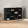 Shoe Cabinet Black oak 52.5 x 30 x 50 cm Engineered wood