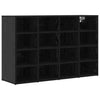 Shoe Cabinet Black oak 52.5 x 30 x 50 cm Engineered wood