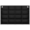 Shoe Cabinet Black oak 52.5 x 30 x 50 cm Engineered wood