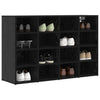 Shoe Cabinet Black oak 52.5 x 30 x 50 cm Engineered wood