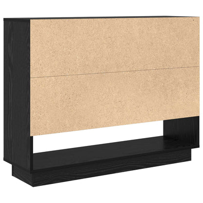 Sideboard Black Oak 97 x 29 x 75 cm Engineered Wood