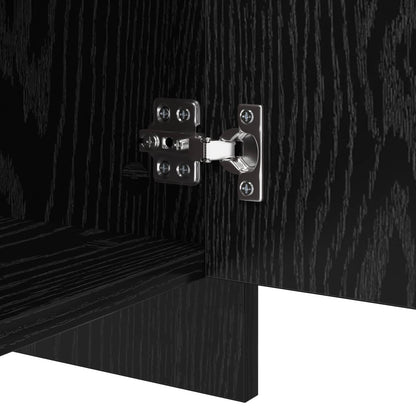 Sideboard Black Oak 70 x 41 x 75 cm Engineered Wood