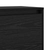 Bedside Cabinet Black oak Engineered wood