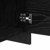 Bedside Cabinet Black oak Engineered wood