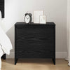Bedside Cabinet Black oak Engineered wood