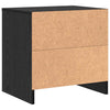 Bedside Cabinet Black oak Engineered wood