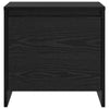 Bedside Cabinet Black oak Engineered wood