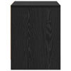 Bedside Cabinet Black oak Engineered wood