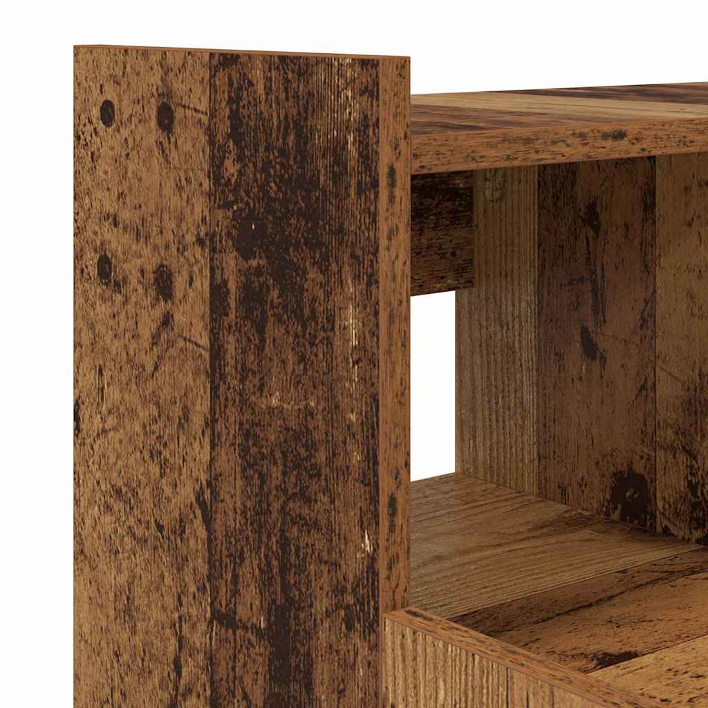 Desk with Shelf Old Wood 97 x 45 x 90 cm Engineered Wood