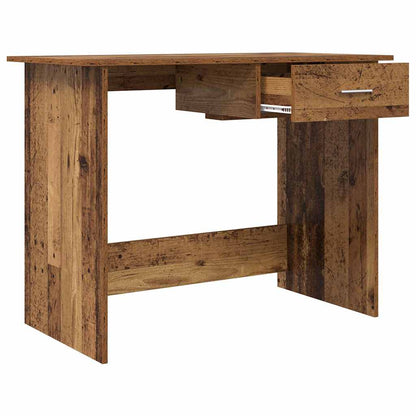 Desk with Drawer Old Wood 100 x 50 x 76 cm Engineered Wood