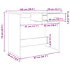 Desk Old wood 100 x 50 x 76 cm Engineered wood