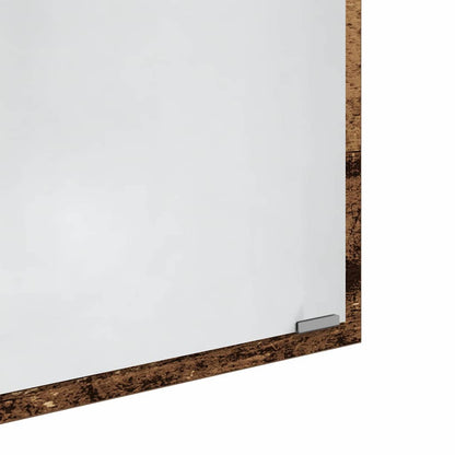 LED Bathroom Mirror Old Wood 40 x 37 x 8.5 cm Engineered Wood