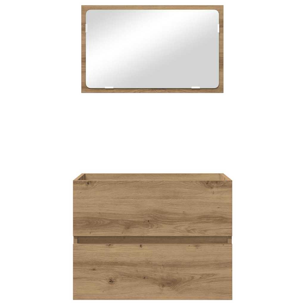 Bathroom Furniture Set 2 pcs Artisan Oak