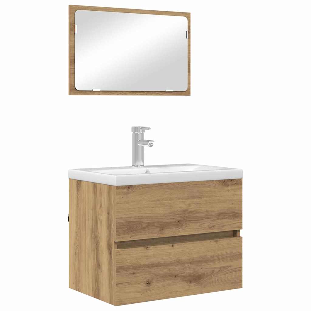 Bathroom Furniture Set 2 pcs Artisan Oak