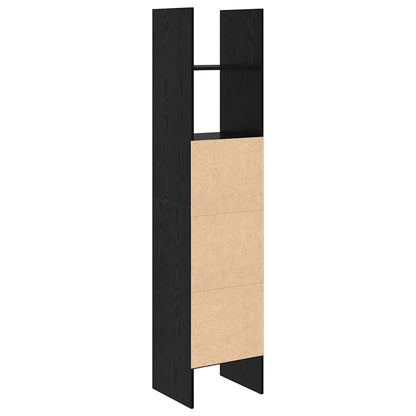Book Cabinet Black oak 40 x 35 x 180 cm Engineered wood
