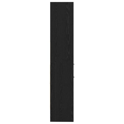 Book Cabinet Black oak 40 x 35 x 180 cm Engineered wood