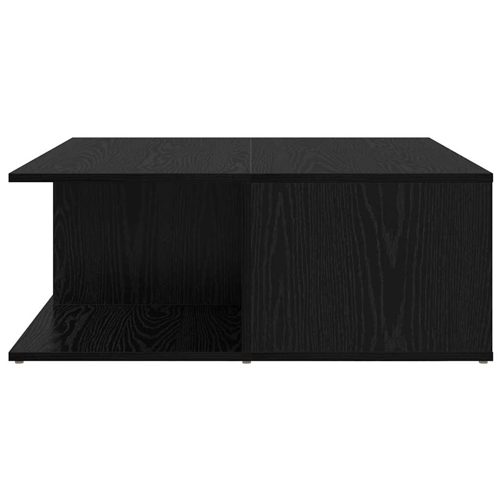Coffee Table Black oak 80 x 80 x 31 cm Engineered wood