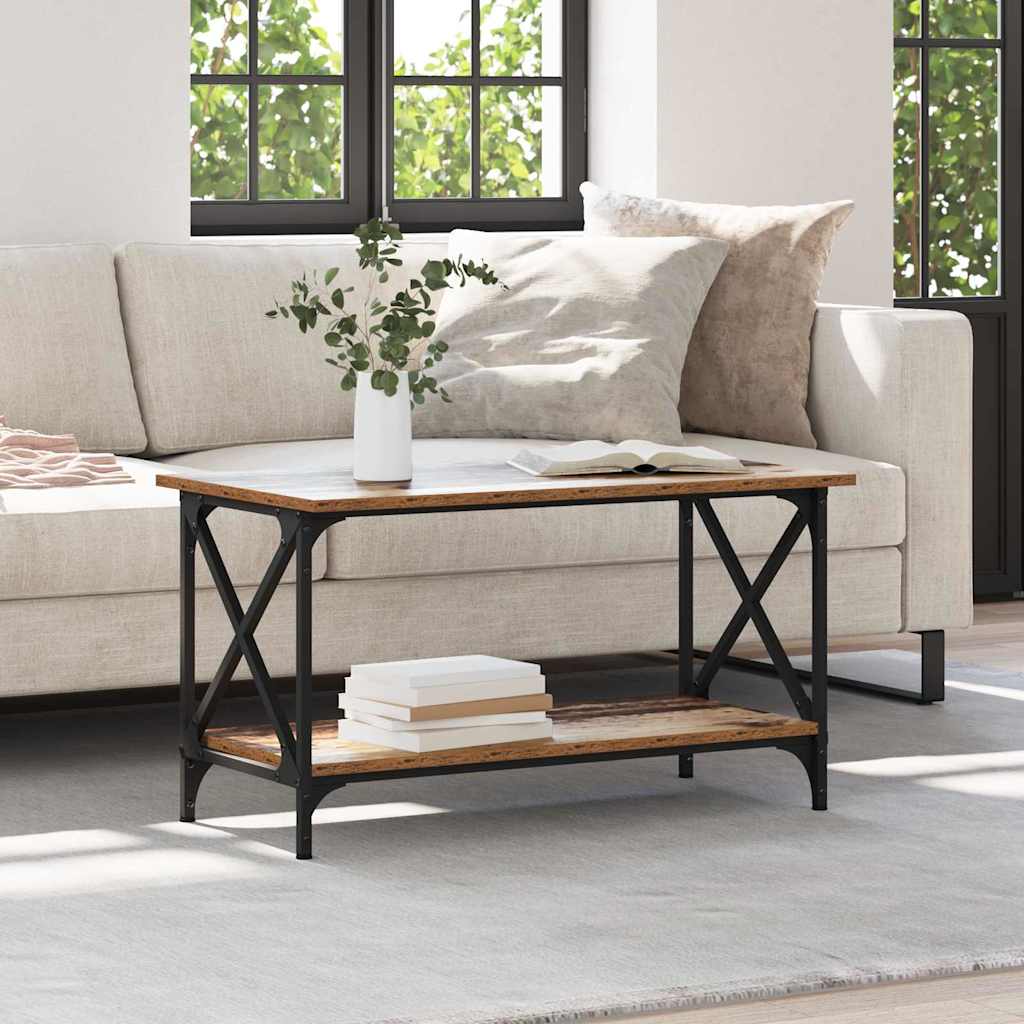 Coffee Table Old wood 80 x 45 x 45.5 cm Engineered wood