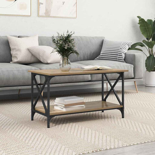 Coffee Table Artisan oak 80 x 45 x 45.5 cm Engineered wood