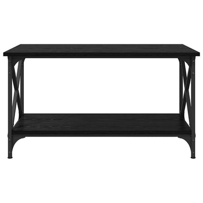 Coffee Table Black oak 80 x 45 x 45.5 cm Engineered wood