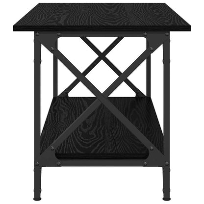 Coffee Table Black oak 80 x 45 x 45.5 cm Engineered wood
