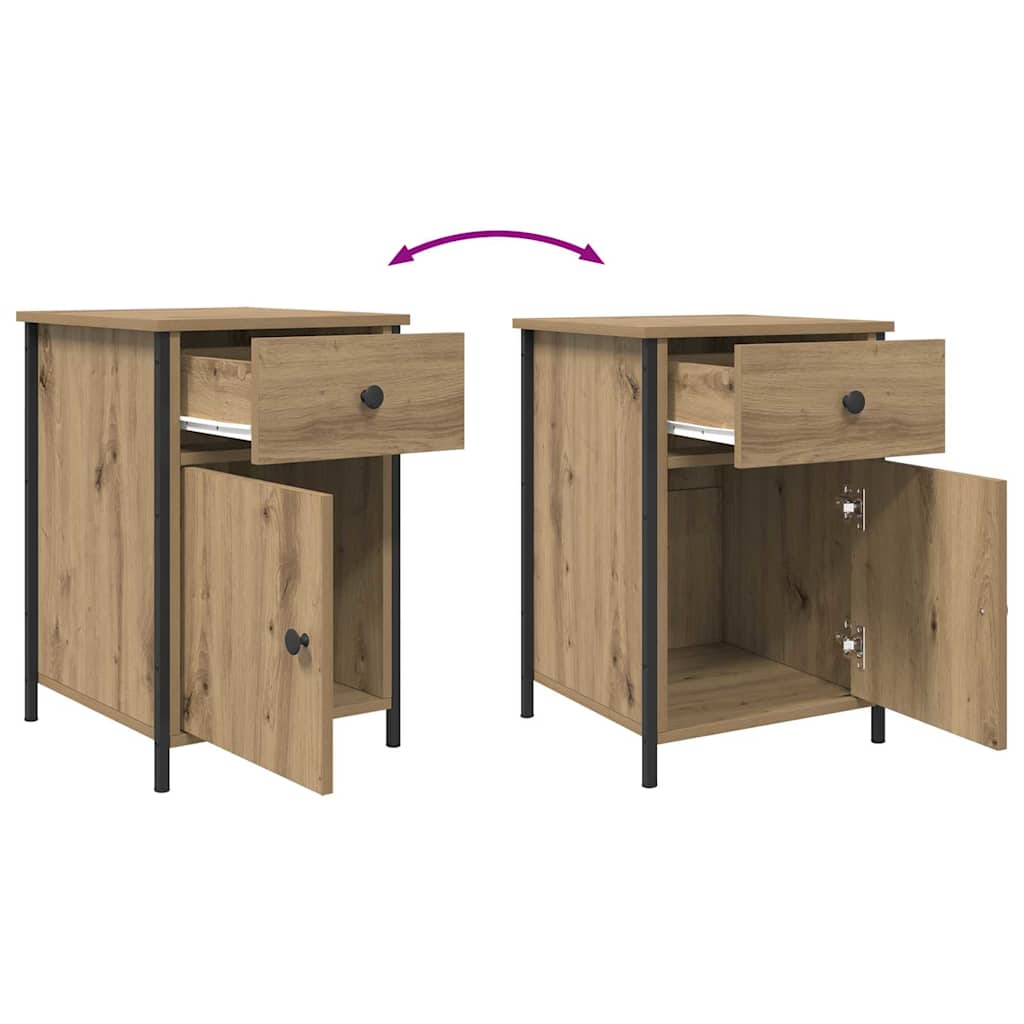 Bedside Cabinet Artisan Oak 40 x 42 x 60 cm Engineered Wood