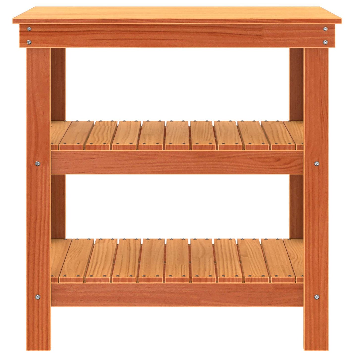 Work Bench Wax Brown 78.5 x 50 x 80 cm Solid Pine Wood