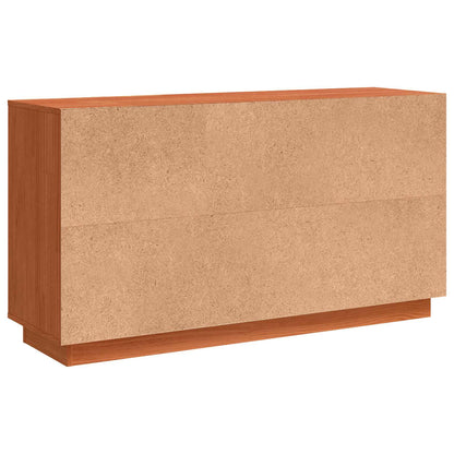 Sideboard Brown Oak 111 x 34 x 60 cm Solid Pine Wood