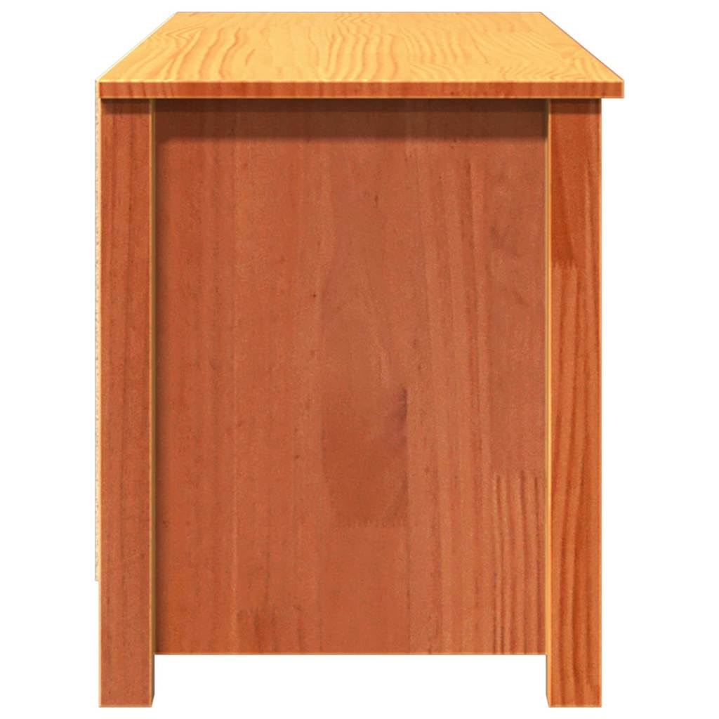 Shoe Bench Wax brown 110 x 38 x 45.5 cm Solid pine wood