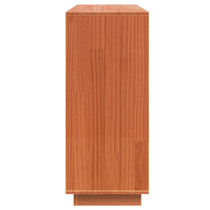 Sideboard Wax Brown 104.5 x 34 x 80 cm Solid Pine Wood