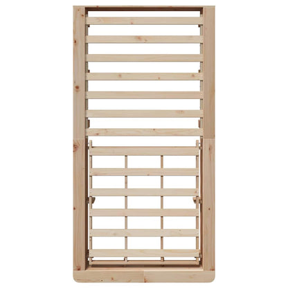 Bed Frame Brown 100 x 200 cm Solid Pine Wood
