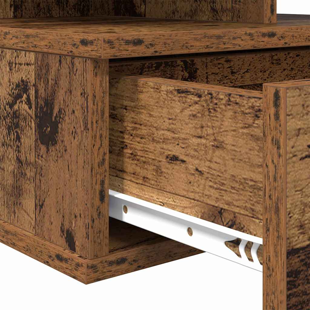 Floating Nightstand Old Wood 40 x 31 x 28 cm Engineered Wood