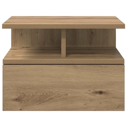 Floating Nightstand 2 pcs Artisan Oak 40 x 31 x 28 cm