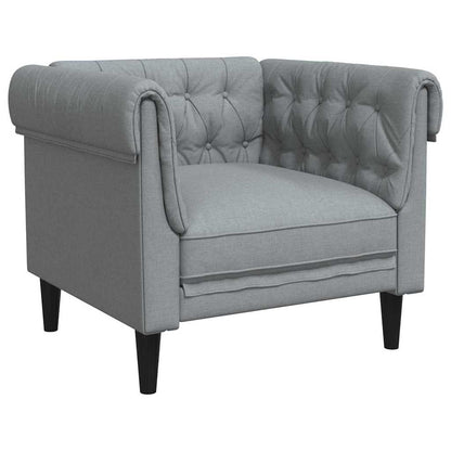 Living Room Couch 3 pcs Light Grey 201.5 x 74.5 x 74.5 cm