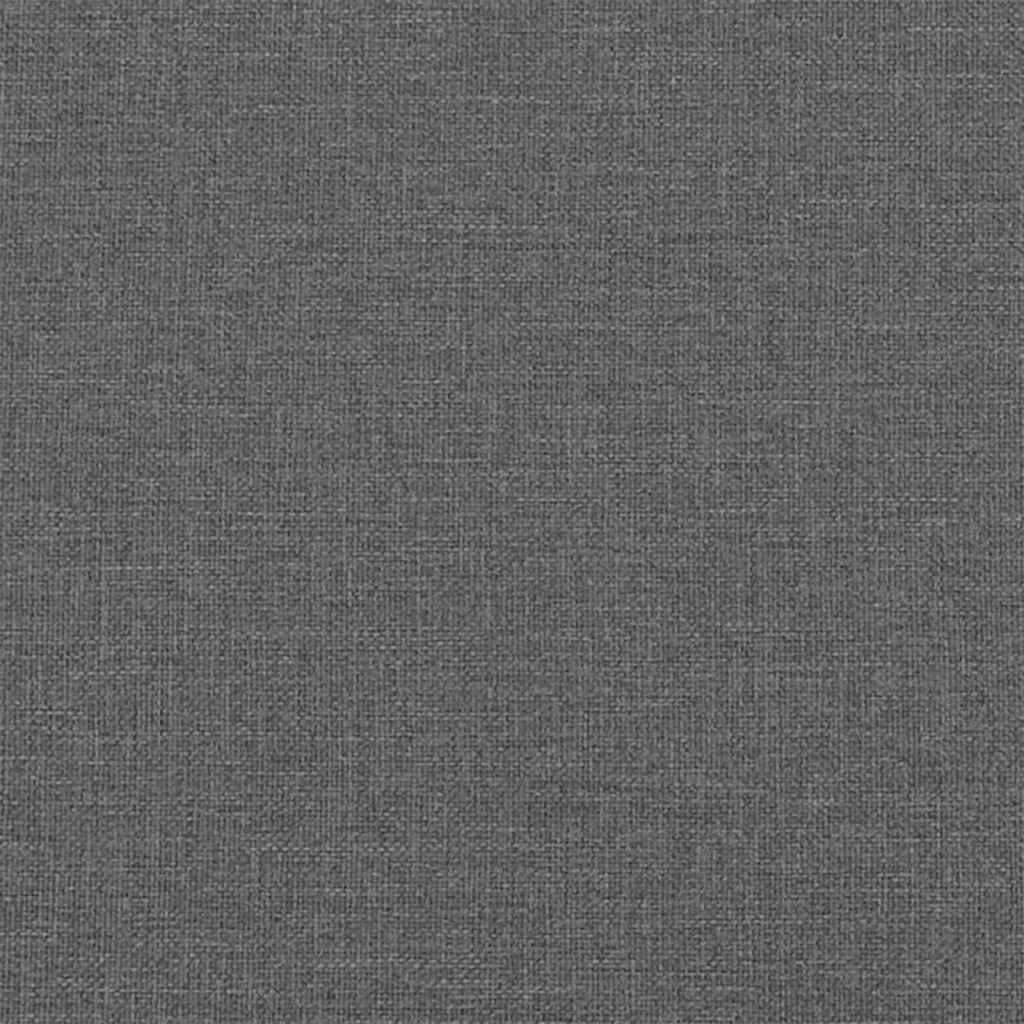 Living Room Couch 3 pcs Dark Grey 201.5 x 74.5 x 74.5 cm Fabric