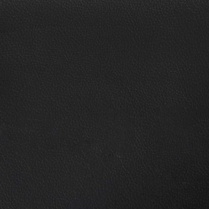 Living Room Couch 3 pcs Black Faux Leather