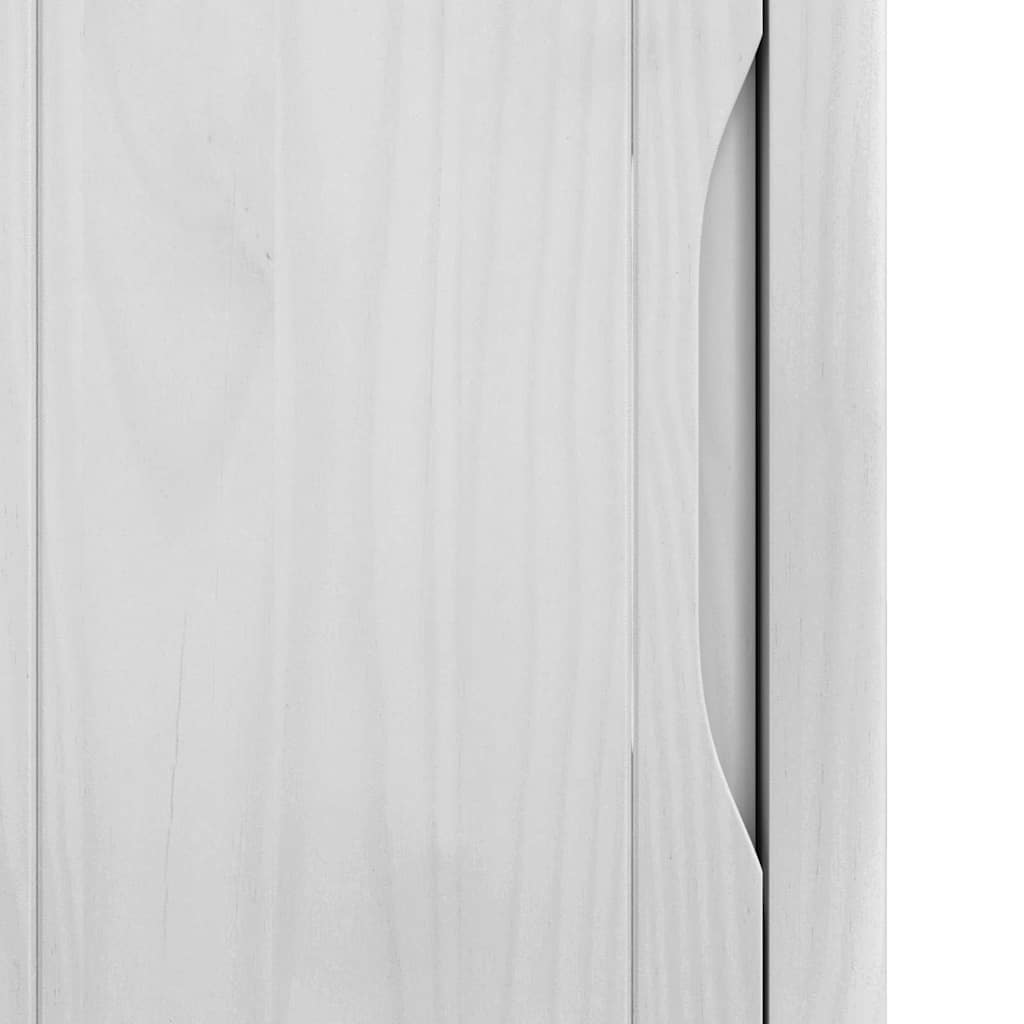 Bathroom Cabinet FLORO White 35 x 30 x 90 cm Solid Pine Wood