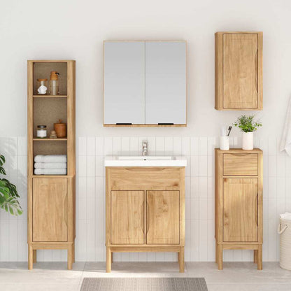 Bathroom Tall Cabinet FLORO Wax Brown 35 x 30 x 160 cm