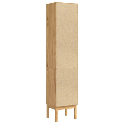 Bathroom Tall Cabinet FLORO Wax Brown 35 x 30 x 160 cm
