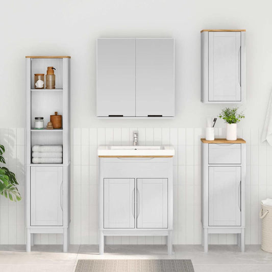 Bathroom Tall Cabinet FLORO White 35 x 30 x 160 cm